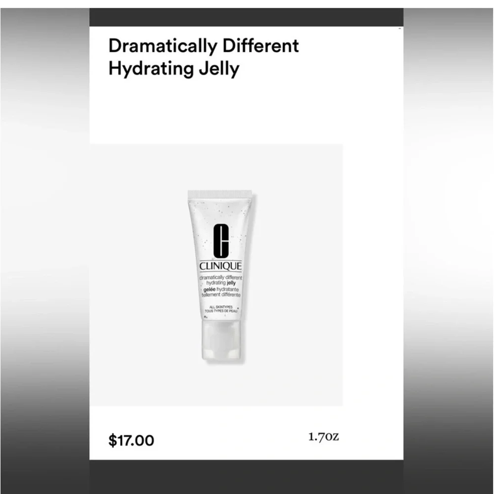 Clinique Hydrating Jelly 1.7oz W/Clinique Cosmetic Bag 🪻🆕🪻